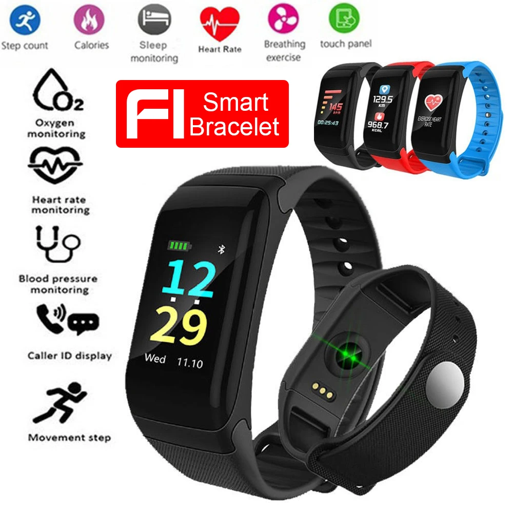 Smart Браслеты F1 крови Давление монитор Фитнес браслет трекер Band Smartband шагомер