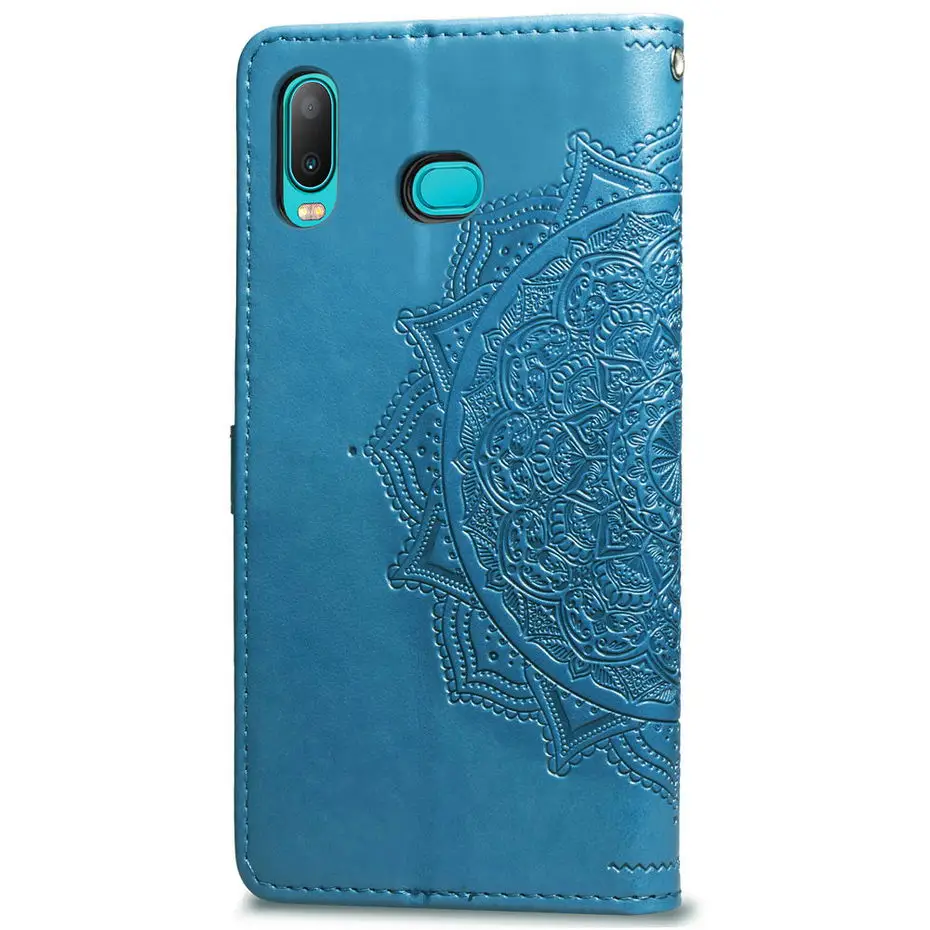 Роскошный кошелек чехол для телефона из искусственной кожи Samsung Galaxy A6S 3D мандала