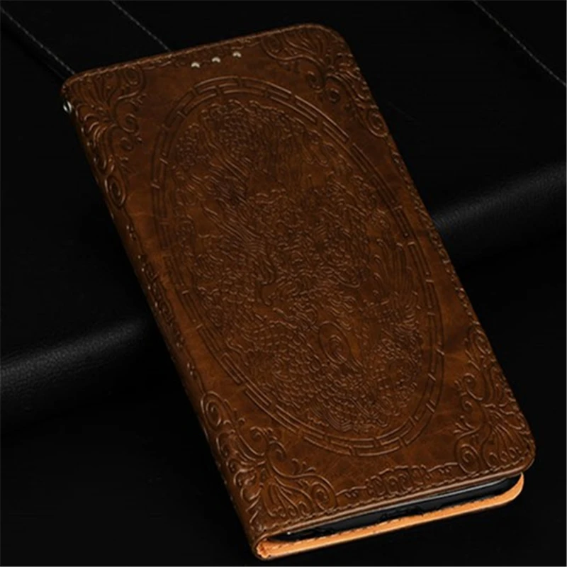 Роскошные ретро искусственная кожа + Мягкий силиконовый чехол для huawei P Smart флип