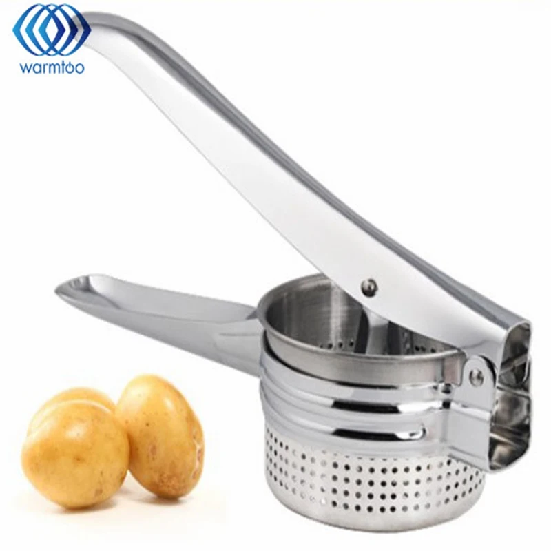 

Новая нержавеющая сталь картофеля Masher Ricer фрукты овощи для пюре фрукты соковыжималка пресс Кухня