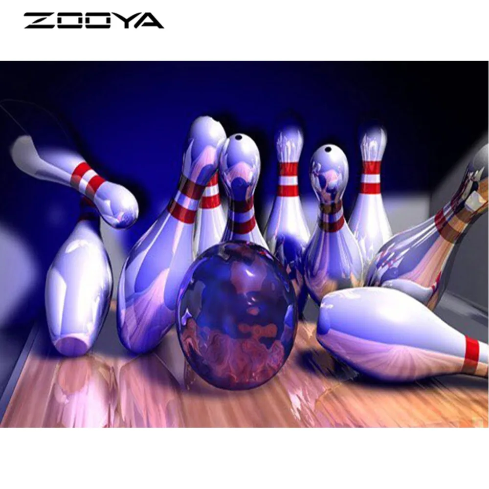 ZOOYA новый 5D набор для рукоделия Алмазная вышивка Боулинг абстрактная крестиком