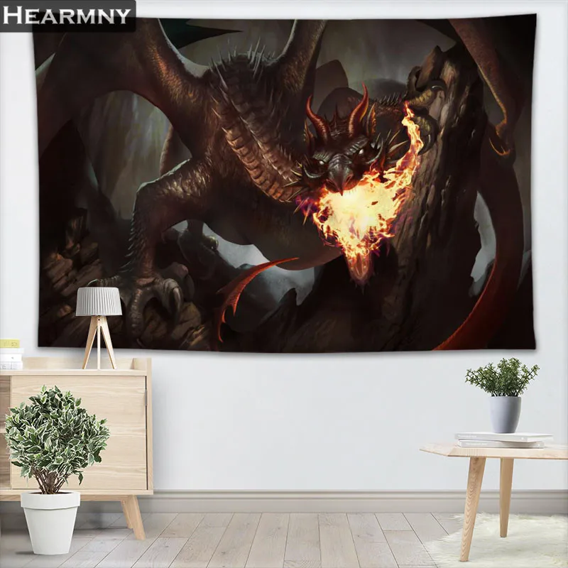 Гобелен HEARMNY Dragon Настенный декор гобелен для украшения дома туристический спальный коврик - Цвет: 14