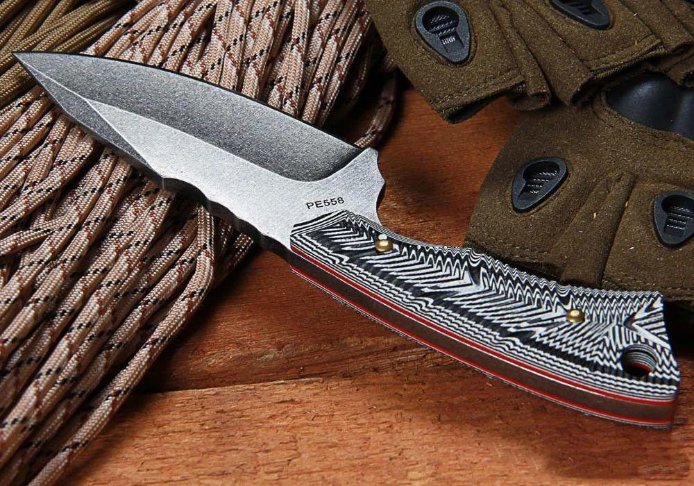Охотничьи ножи BOKE PE558 G10 с ручкой 58 охотничьи фиксированным многофункциональным