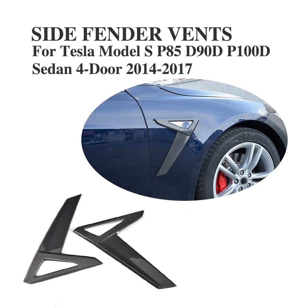 2 шт./компл. углеродного волокна передняя сторона Fender отверстия украшение совки