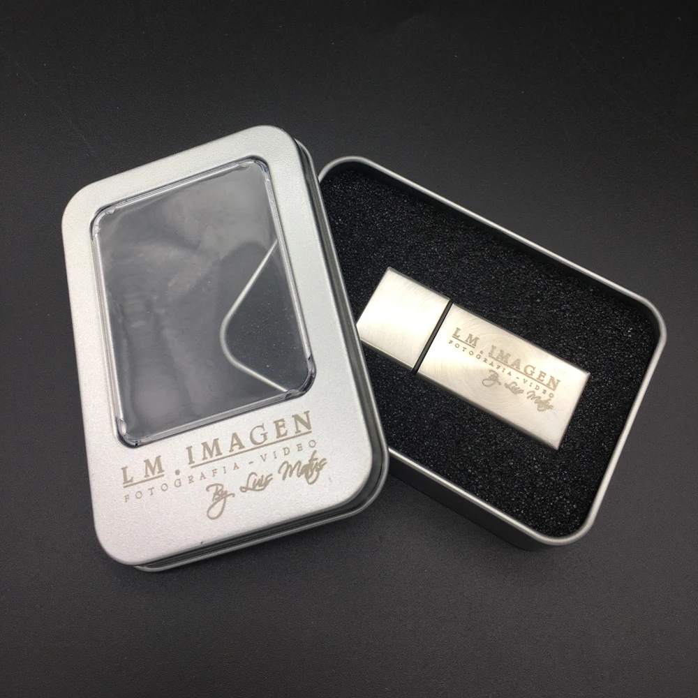 Металлический USB флеш накопитель Trangee 4 ГБ 8 16 32 флешка 2 0 металлическая коробка