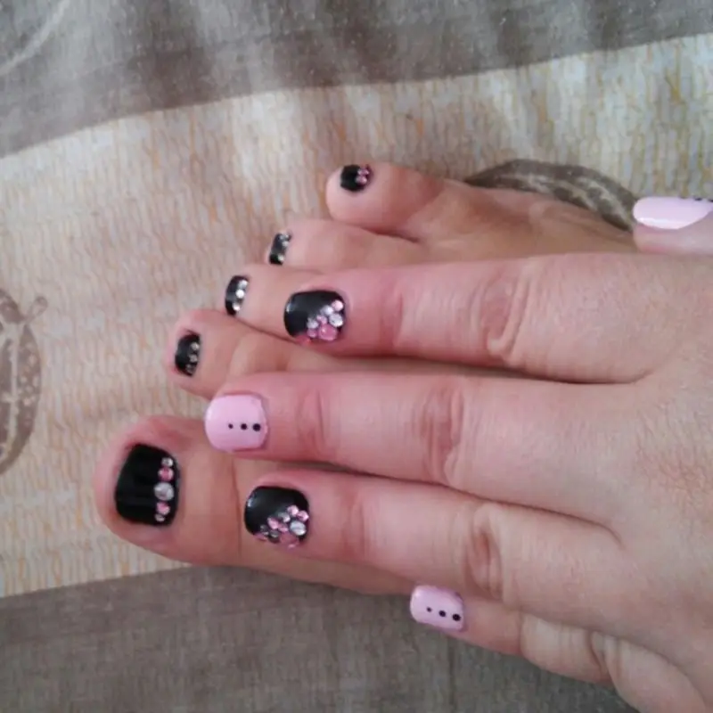 стразы для ногтей Nail Art декорация 3D Украшения Белый Розовый Серый Женщин Блестит