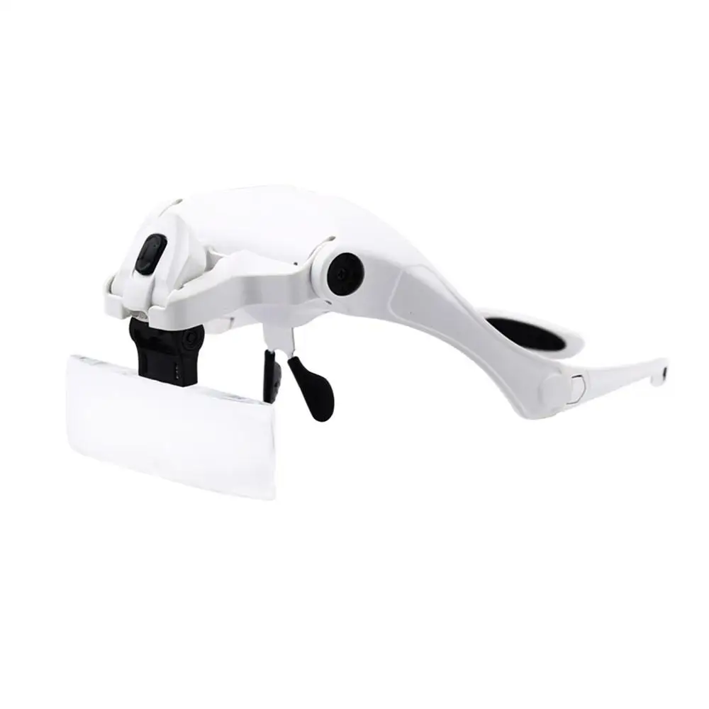 Увеличительные очки светодиодная лампа головная Лупа ювелира повязка лупа для