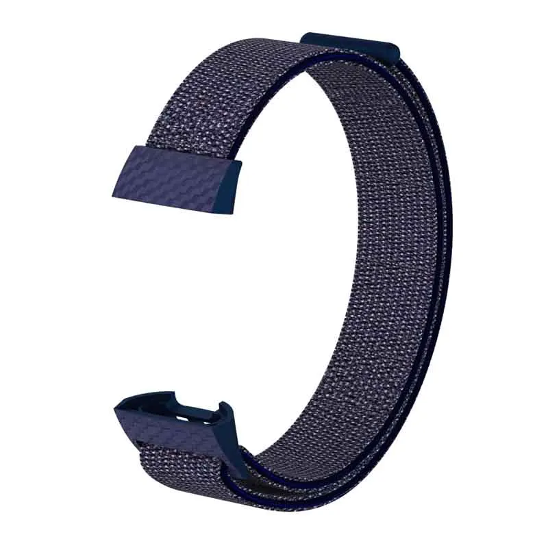 Нейлоновый ремешок Correa для Fit bit Fitbit Charge 3 Band умный фитнес-браслет спортивные часы Pulsera наручные браслеты аксессуары - Цвет: Blue