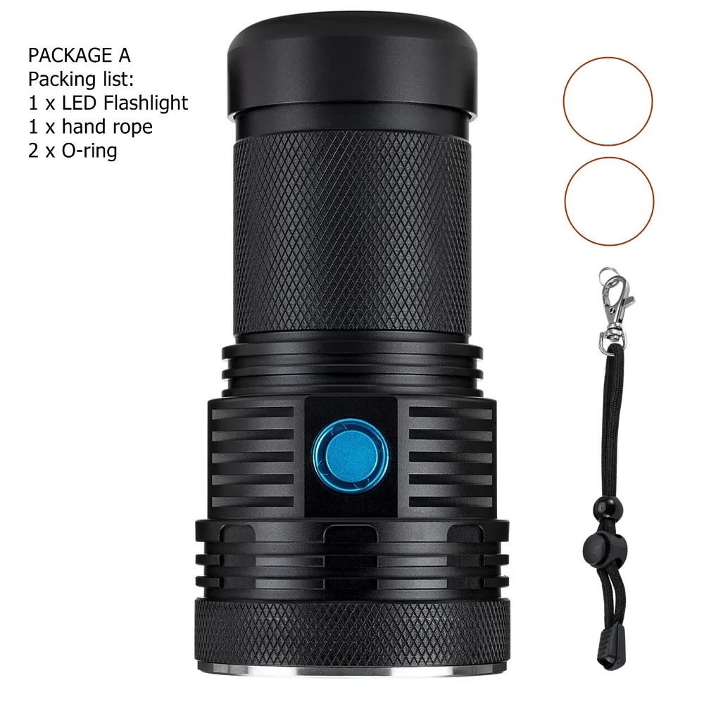 Package A AloneFire HT35 60 Вт Мощный светодиодный вспышка светильник 13000LM XHP70 светодиодный фонарь светильник светодиодный тактический вспышки светильник s P70 Linterna фонарик Портативный лампа светильник - Испускаемый цвет: Package A