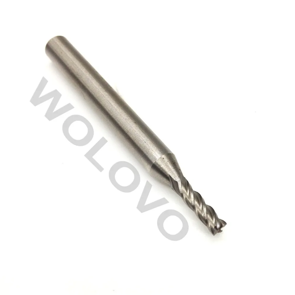3 мм HSS CNC прямой хвостовик 4 флейты Концевая фреза сверло|milling cutter|4 flute end millflute mill |
