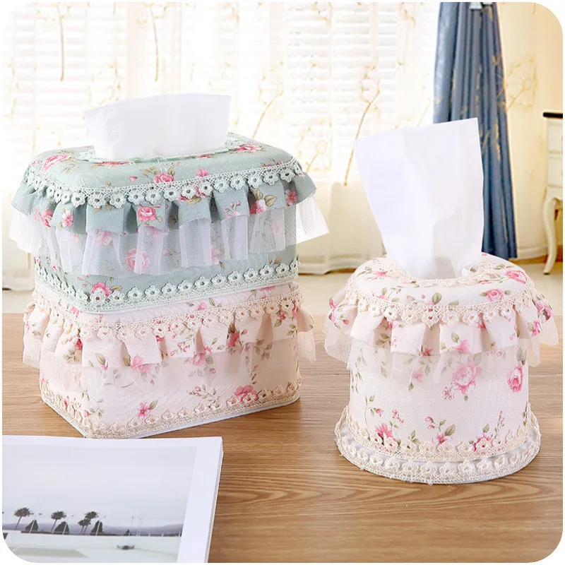 Multi-Function Fashion Lace Tissue Boxes Cute Home&amp Case Box Container Towel Napkin Papers Bag | Дом и сад