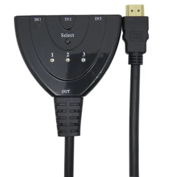 HDMI 3X1 3 порта в 1 выход Pigtail HDMI переключатель HDCP 1080P HD концентратор V1.4B HDMI коммутатор сплиттер Кабель-адаптер для HDTV