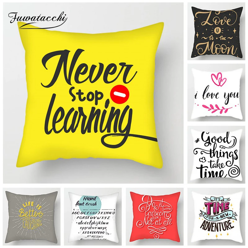 Fuwatacchi письма с поздравлениями днем рождения накидки на подушки красные волны