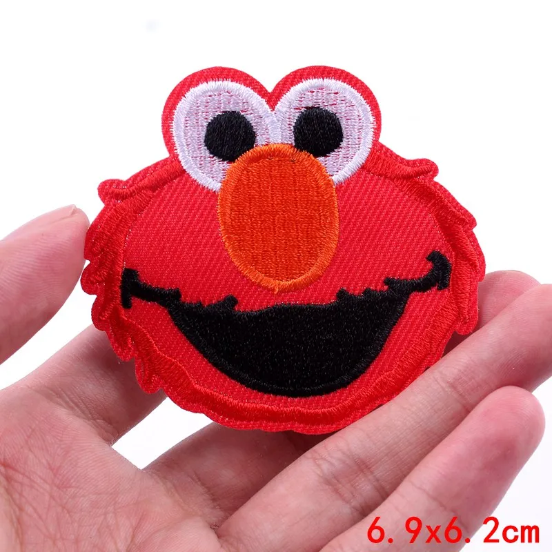 Prajna мультяшный милый патч Улица Сезам ELMO печенье животные гладильные Патчи
