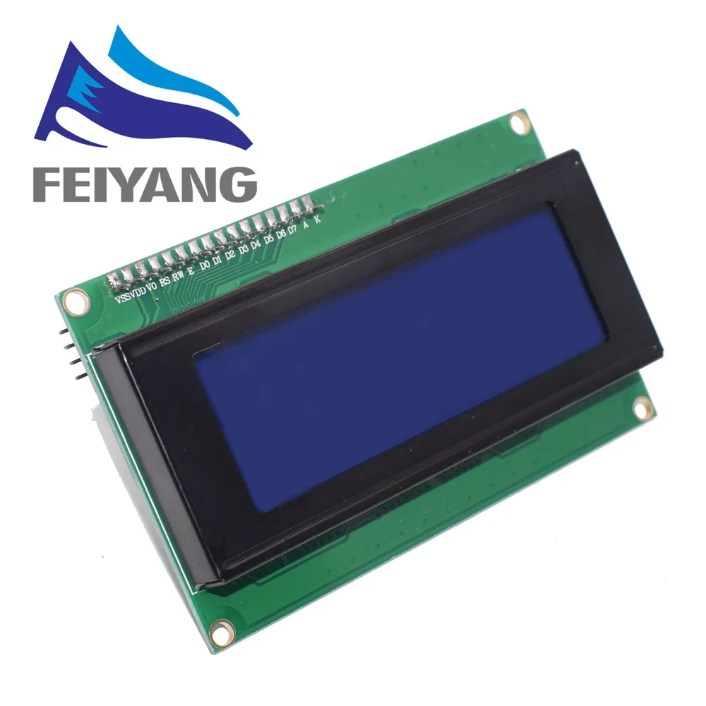 1 шт. lcd 2004+ igc 2004 20x4 2004A синий/зеленый экран HD44780 символ lcd/w IIC/igc последовательный интерфейс модуль адаптера - Цвет: Синий
