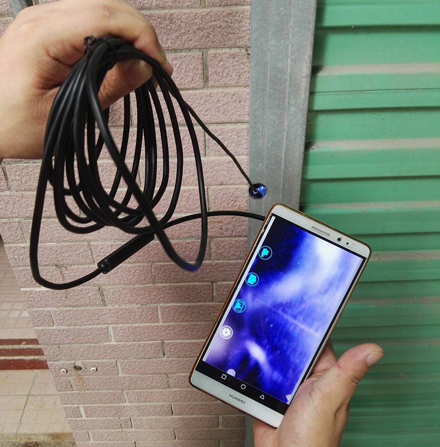Эндоскоп камера без батареи wifi и usb с Android IOS Endoscopio 720P инспекционная бороскоп трубчатая камера 8 светодиодный 8 мм