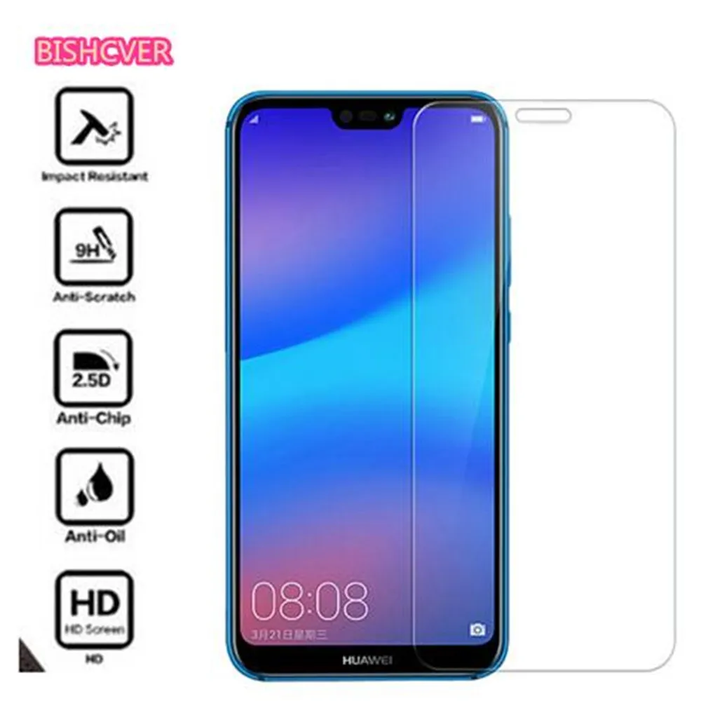Закаленное стекло для Huawei P30 Lite Защитное экрана P20 P10 Honor 8 9 10 20 i 8X|Защитные стёкла и