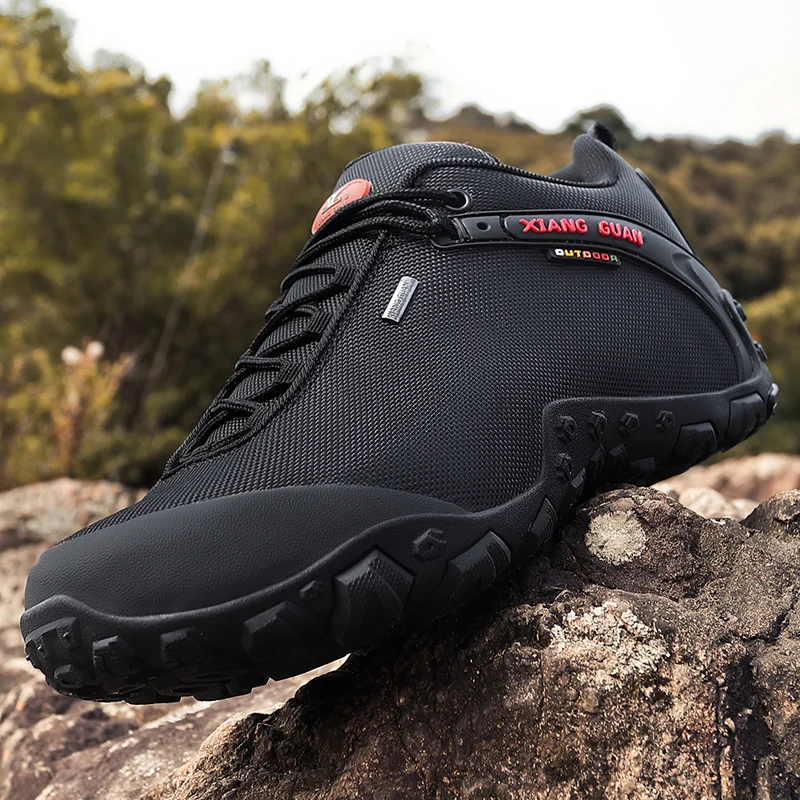 

XIANG GUAN Hiking Shoes Low Cut Boots Outdoor Sneakers Athletic Sport Shoes Women Trekking Breathable Climbing Shoe New Arrival