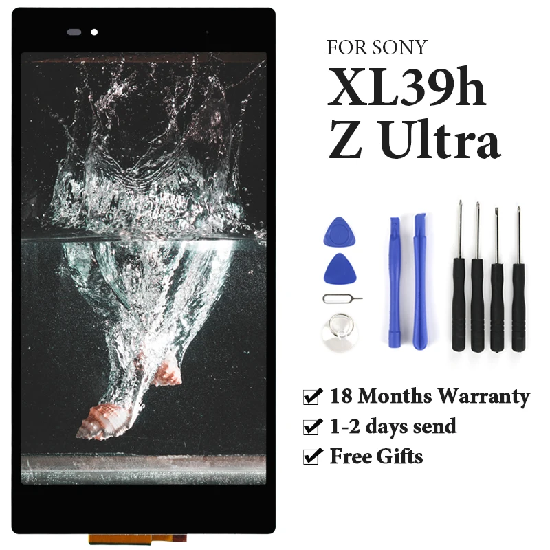 Для Sony Xperia Xl39h ЖК дисплей с сенсорным экраном рамкой в сборе Замена для Z Ultra LCD C6833