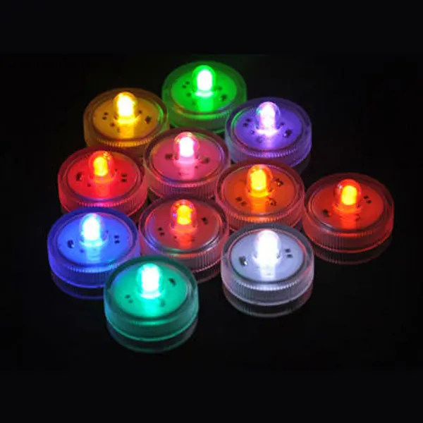 

2016 Sale Decoration Souvenir Birthday Decorations Kids 100pcs/lot Super Bright Led Submersible Floralyte Tea Light