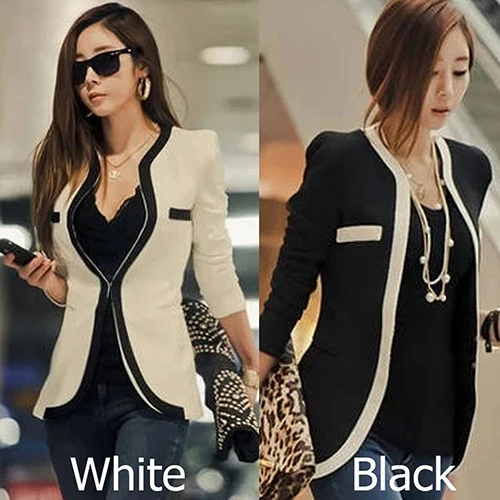 Женское облегающее пальто блейзер с карманами и длинным рукавом Новое