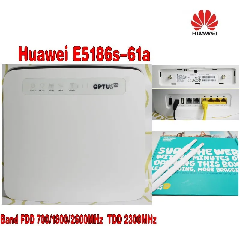 Cat6 300 Мбит/с разблокированный Huawei E5186 E5186s 61a LTE 4g беспроводной маршрутизатор Роутер