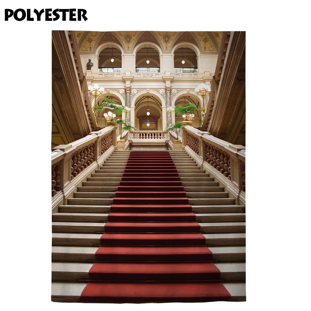 Allenjoy фон для фотосъемки лестницы роскошные шторы дворцовый Европейский