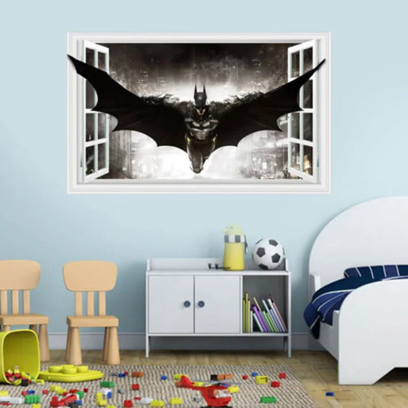 Настенные 3D наклейки с Бэтменом сделай сам 40x60 см | Дом и сад
