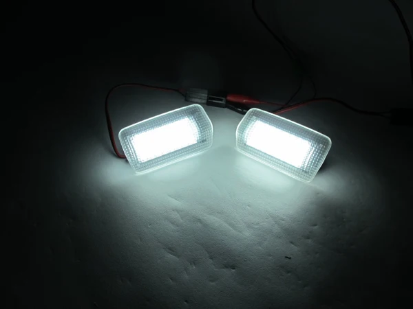 Комплект из 2 предметов Белый светодиодный логотив для дверей