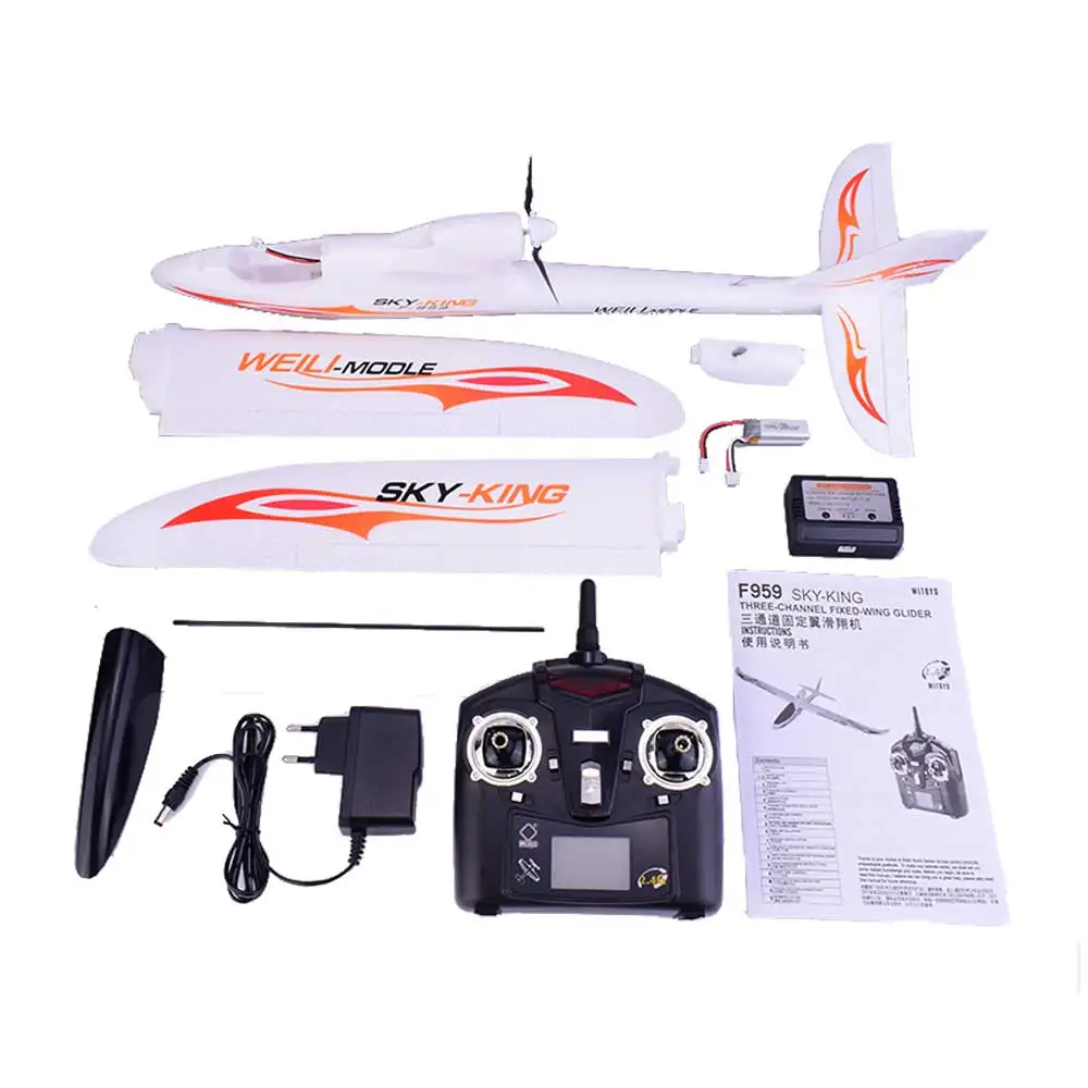 WLtoys F959 Sky-king 2 4G 3CH Wingspan RTF Радиоуправляемый самолет с дистанционным управлением
