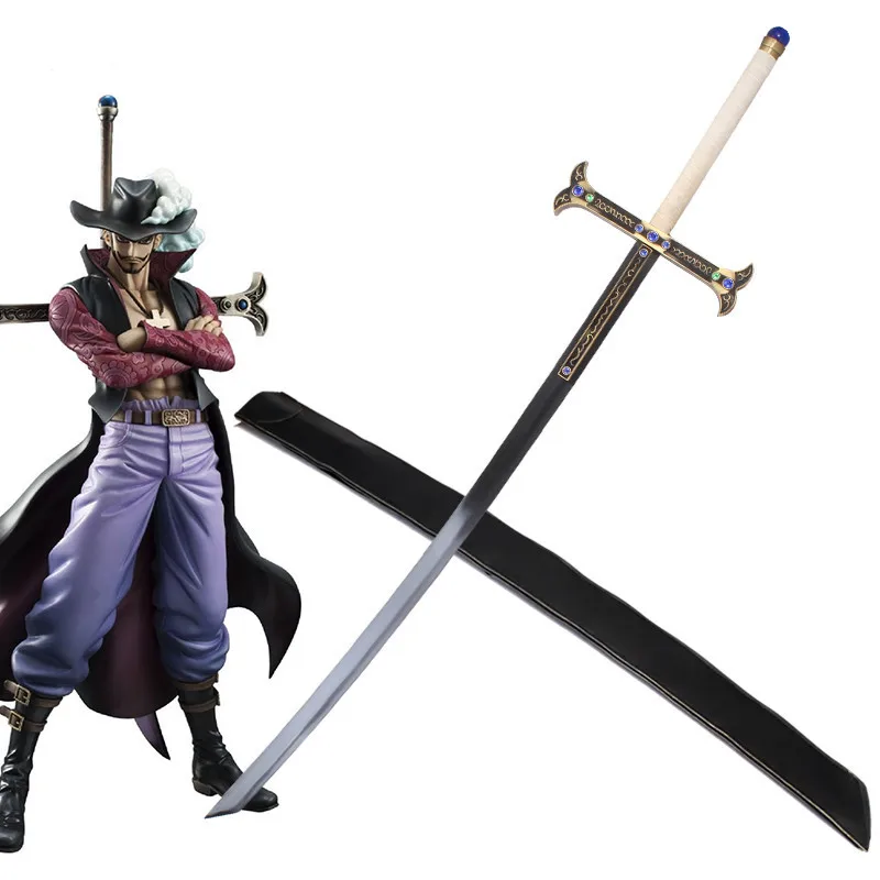 One Piece Mihawk меч винтажный домашний декор аниме 1: 1 металлический для любителей