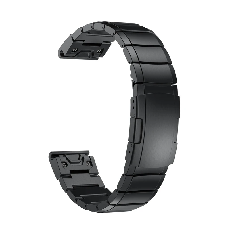 Ollivan, сменный металлический ремешок для часов Garmin Fenix 5, браслет из нержавеющей стали, ремешок для часов Forerunner 935, браслет 22 мм - Цвет: Black