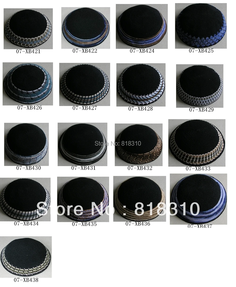 Высококачественная трикотажная пряжа KIPPAH ручной работы черная лучшая цена за