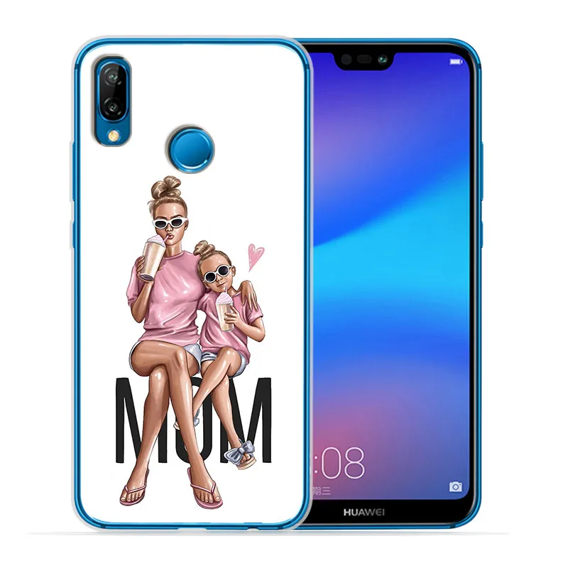 1208 Роскошный чехол для телефона huawei mate 9, 10, 20, P8, P9, P10, P20, P30 P Smart Lite Plus Pro, чехол для телефона - Цвет: 1208