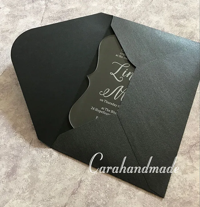 Акриловое Свадебное приглашение на заказ причудливая форма | Дом и сад