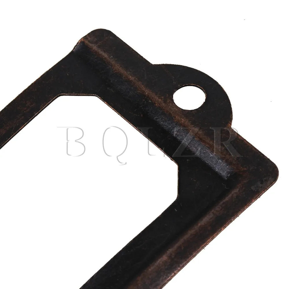 

BQLZR 10pcs Metal Label Holder Label Fram Card Holder 70x33mm
