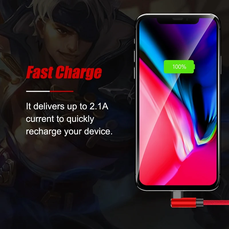 ROCK 90 usb кабель для iPhone X 8 7 6 6s кабели быстрой зарядки iPad USB зарядный L Тип передачи