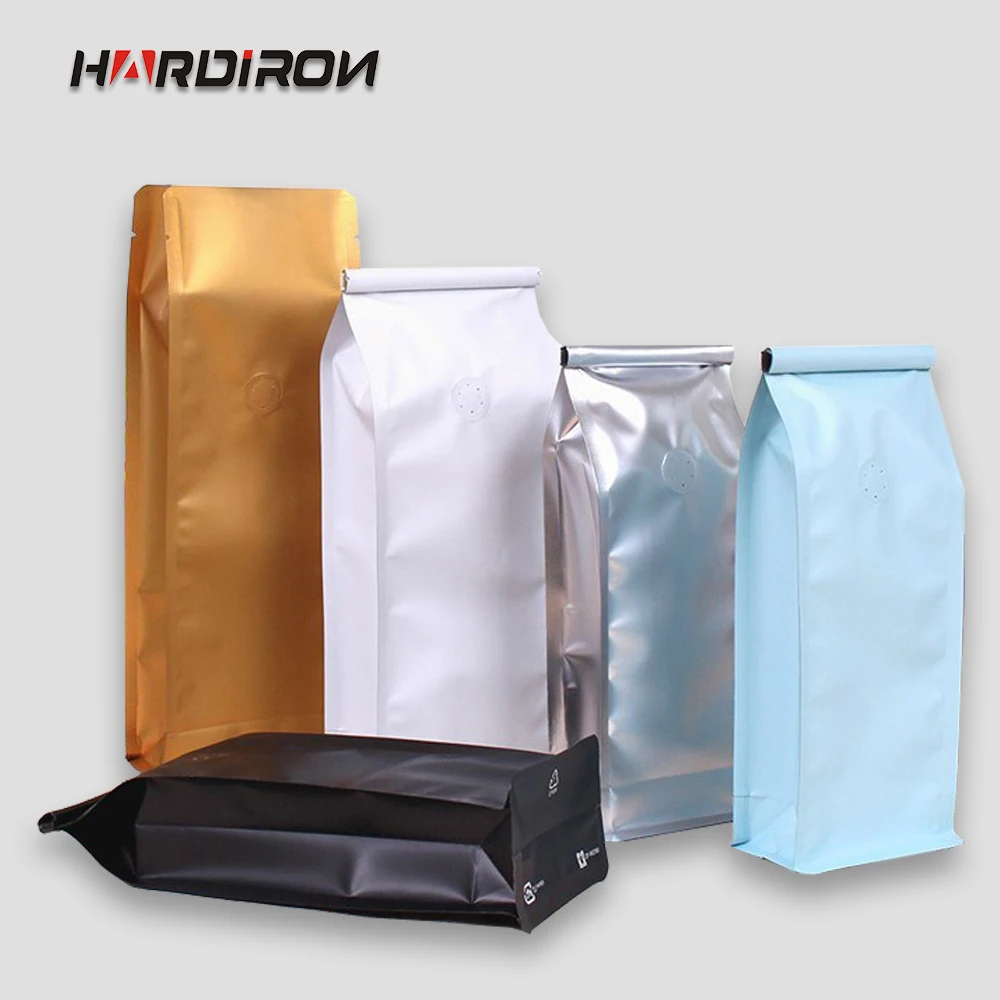 Цветная полуфунтовая алюминиевая фольга HARDIRON с дышащим клапаном стоячий мешок