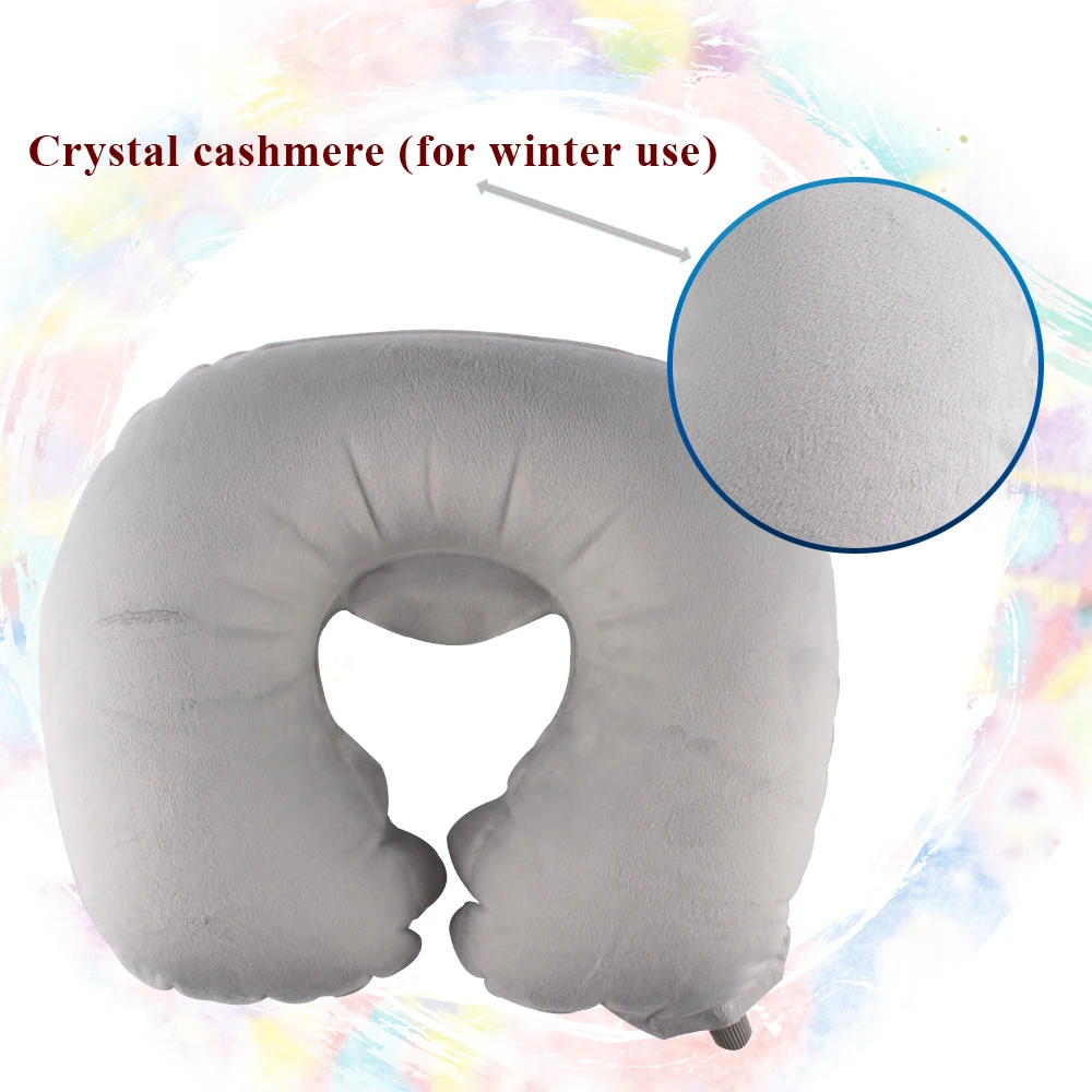 Эргономичный Дизайн Надувные Путешествия Шею Pillow-2 Полный Рот Удар-Карманный