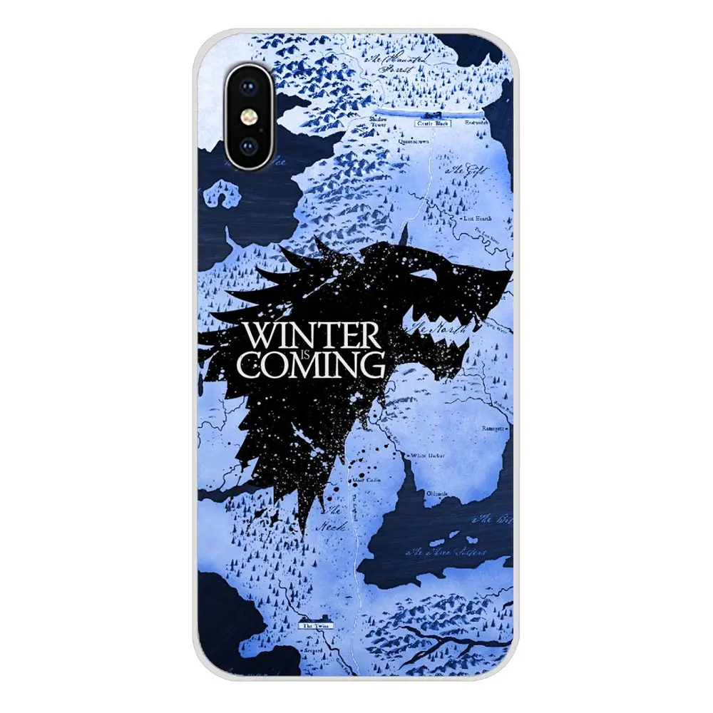 Для Apple iPhone X XR XS MAX 4 4S 5 5S 5C SE 6 6S 7 8 Plus ipod touch Игра престолов дом Старк обои мягкий