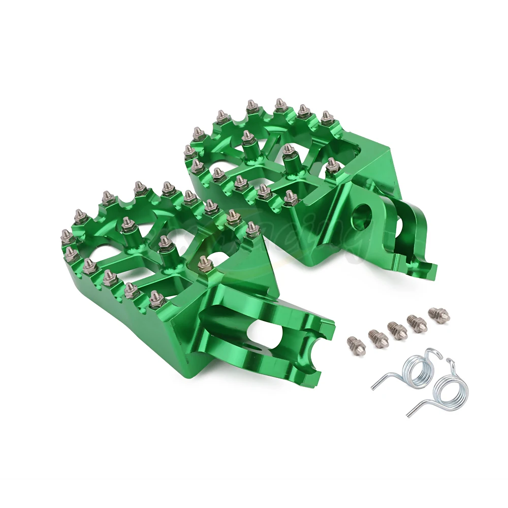 Алюминиевые Подножки для мотоцикла педали Kawasaki KX250F KXF250 2006 2016 KX450F KXF450 2007 2016KLX450R 2008