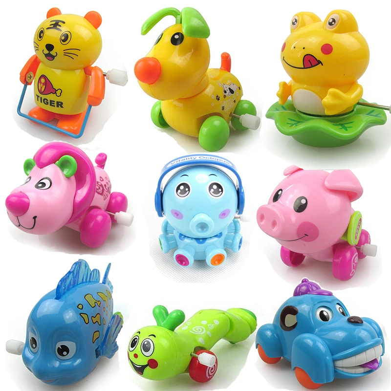 Заводная игрушка для детей, забавный детский зоопарк, мультяшная свинка, бегущая заводная Весенняя игрушка, заводная игрушка для новорожде... от AliExpress WW