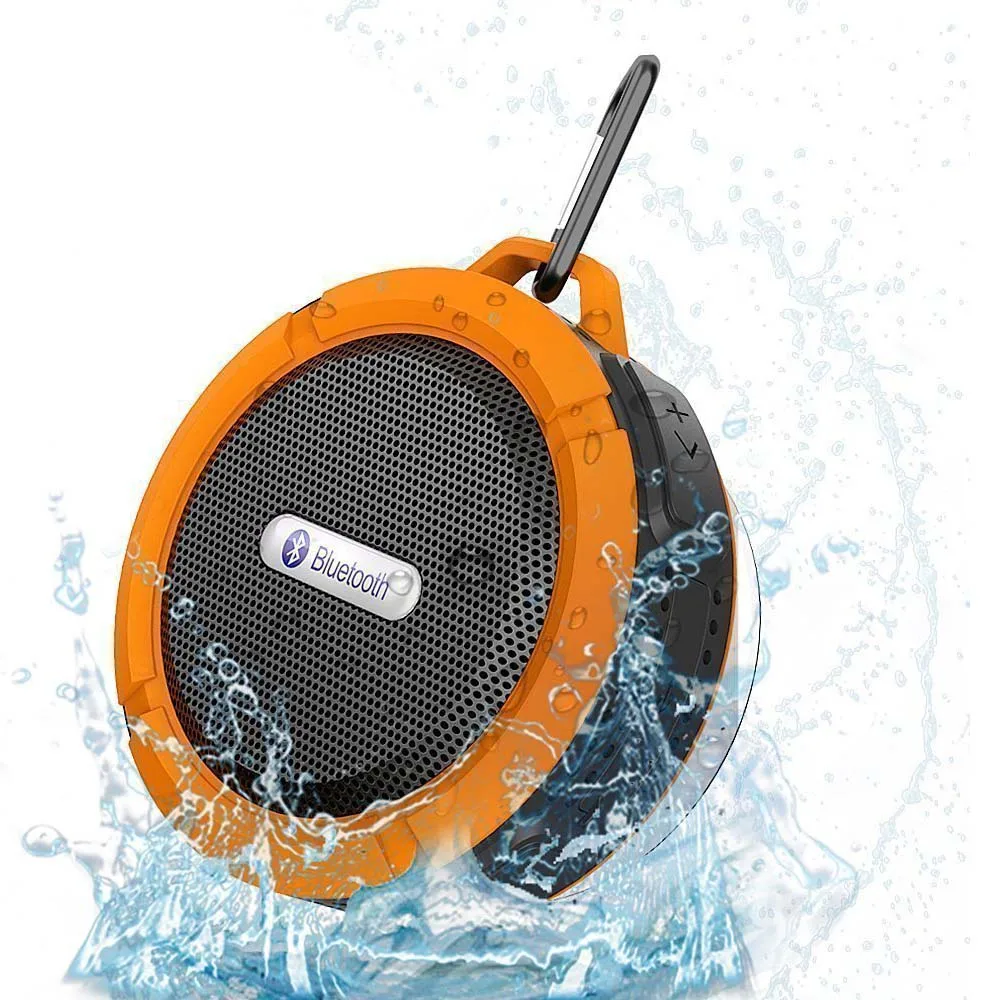 orange Беспроводная bluetooth-колонка с присоской для ванной, водонепроницаемый громкий динамик с микрофоном для Xiaomi Caixa de som altavoz Bluetooth - Цвет: orange