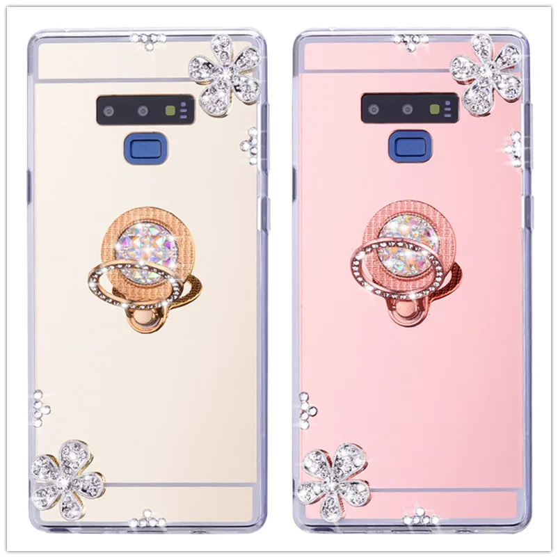 Роскошный зеркальный чехол для Samsung Galaxy note 8 блестящий samsung 9 5 4 3 A10 A30 A50 M20 M10 с