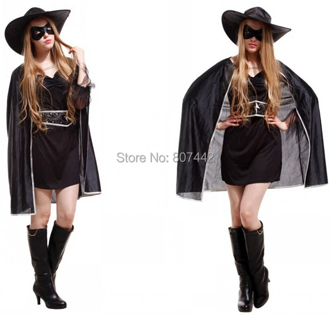 Маскарадные костюмы на Хэллоуин Одежда для взрослых Маскарадный костюм Зорро