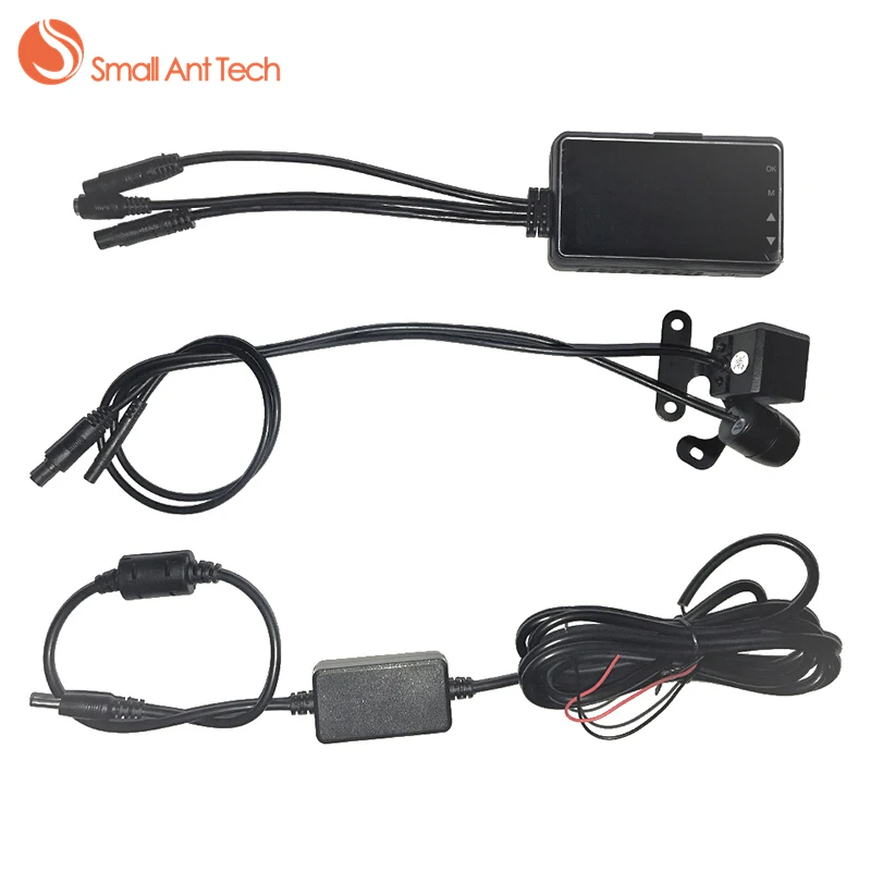 Smallanttech DVR мотоцикл тире Камера Мини Full HD 720 P Водонепроницаемый двойной S-Video 3