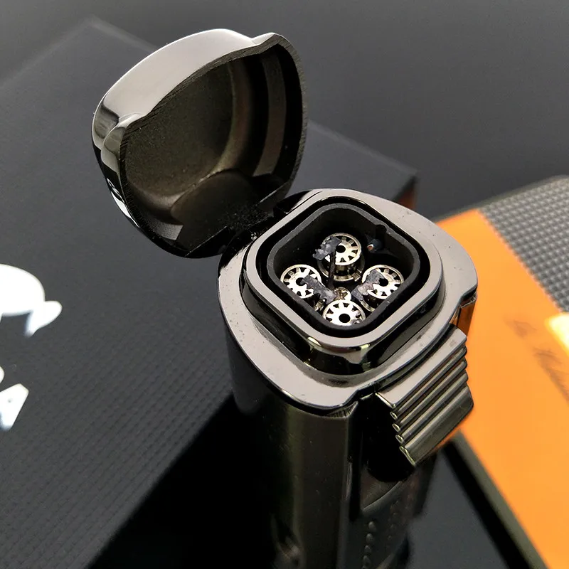 Cohiba Премиум бутик Зажигалка для сигар ветрозащитная металлическая настольная