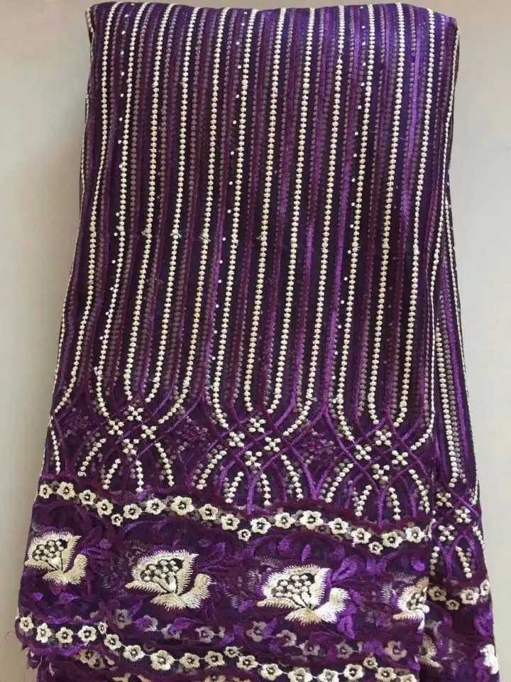 5 ярдов/шт. Самый популярный королевский синий французский сетчатый кружевной