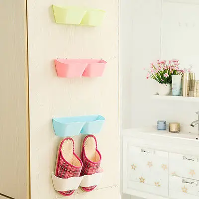 Настенный Липкий крючок для обуви полка вешалка держатель органайзер