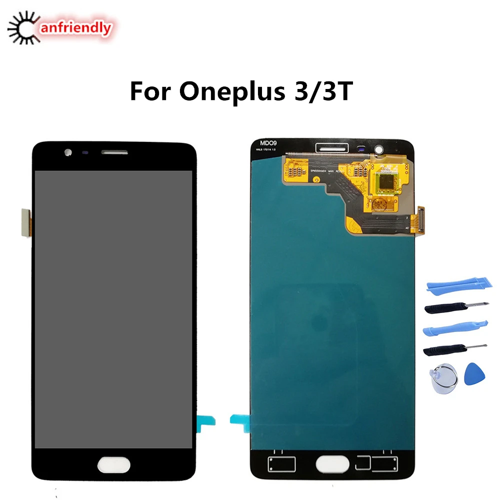 AMOLED дисплей для Oneplus 3 3T 1 + ЖК сенсорный экран с рамкой Замена A3000 A3003| |